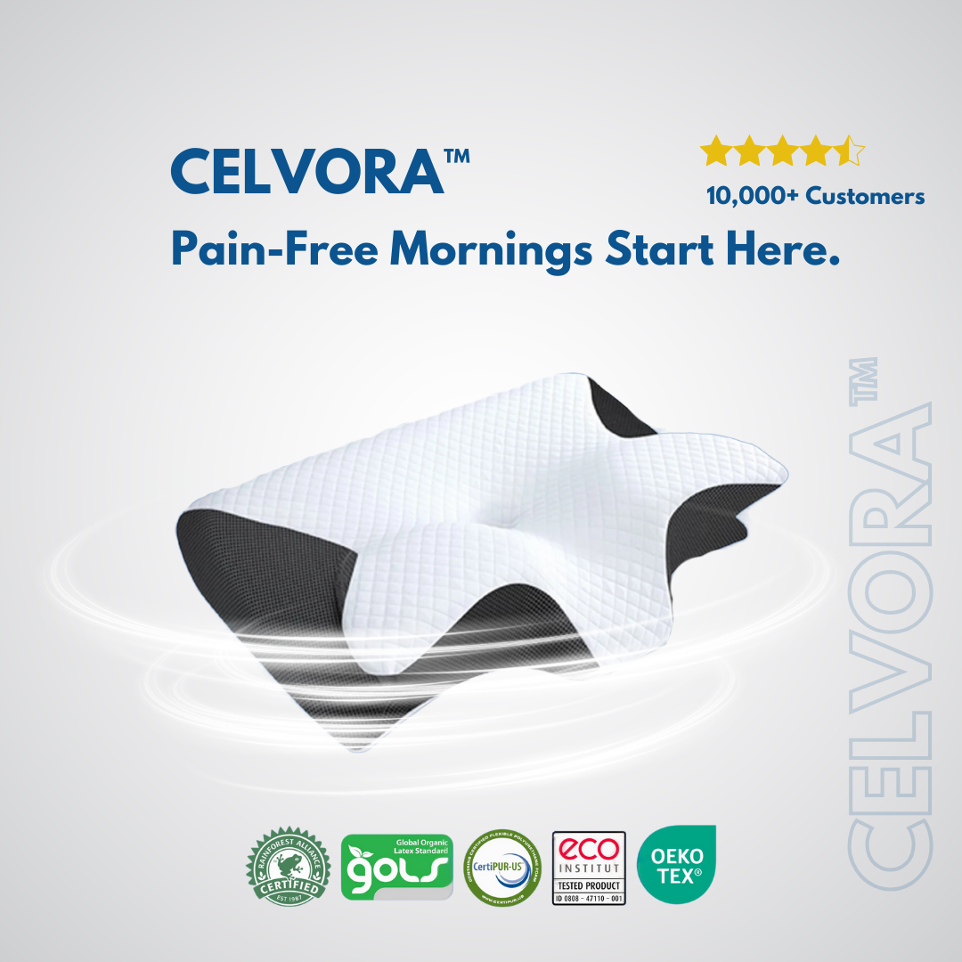 Celvora™ Ergonomic Memory Foam Pillow