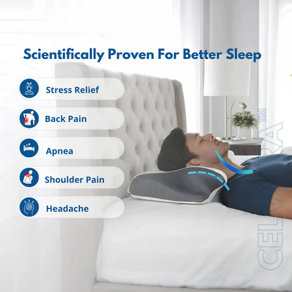 Celvora™ Ergonomic Memory Foam Pillow